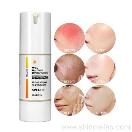 Brightening Whitening UV Face Sunscreen Lotion